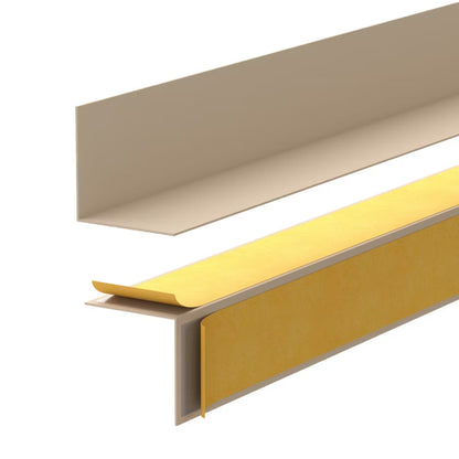 Fodpanel 20x20 mm 200 cm Beige Selvklæbende