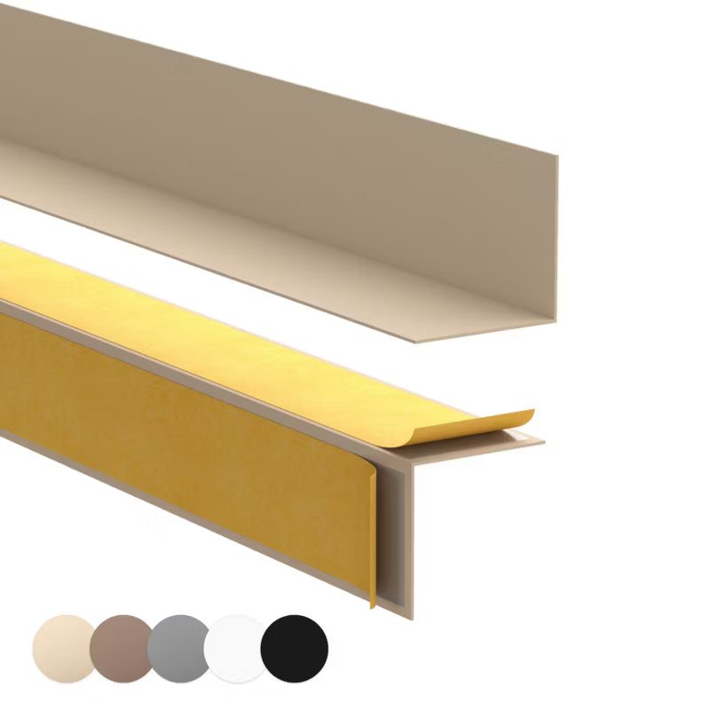 Fodpanel 20x20 mm 200 cm Beige Selvklæbende