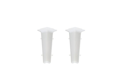 Fodpanel 20x60 mm Hvid RAL9003 Højglans PVC 2 stk. | 5904584846526