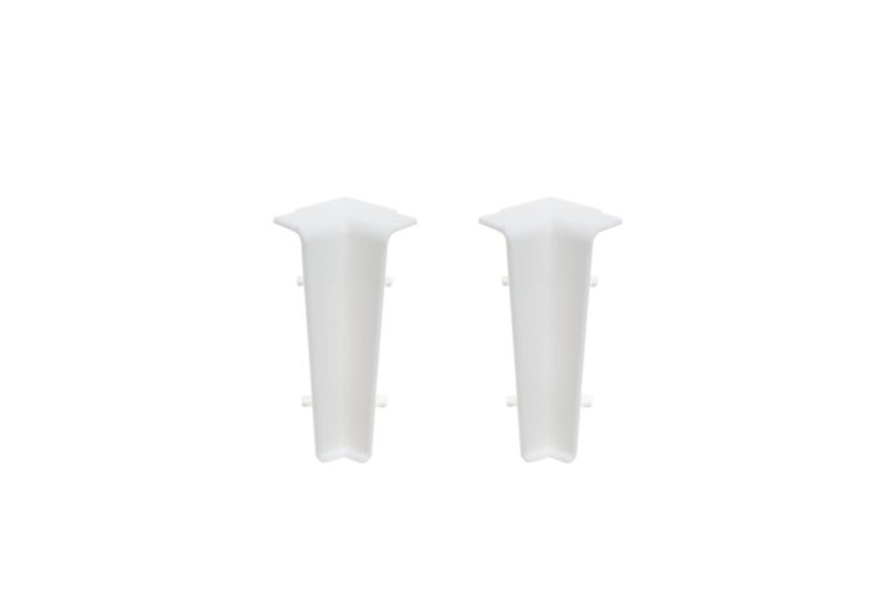 Fodpanel 20x60 mm Hvid RAL9003 Højglans PVC 2 stk. | 5904584846526