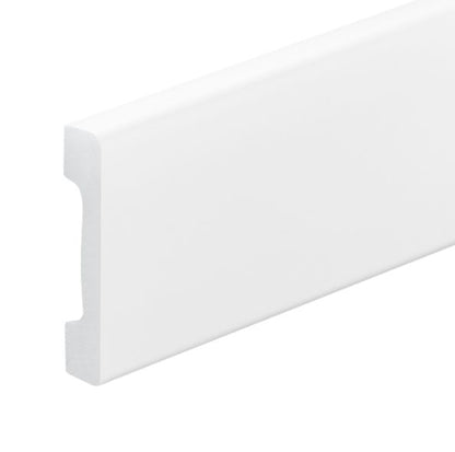 Fodpanel 244 cm Hvid Højglans HDPS 1 stk.