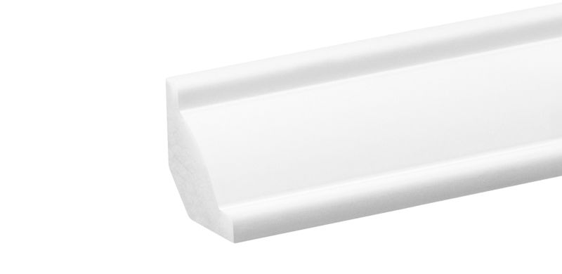 Fodpanel 244 cm Hvid Mat Polystyren