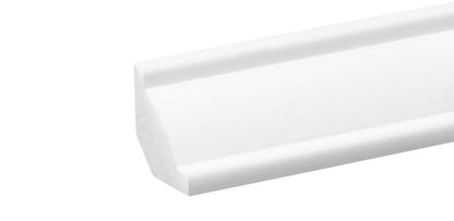 Fodpanel 244 cm Hvid Mat Polystyren