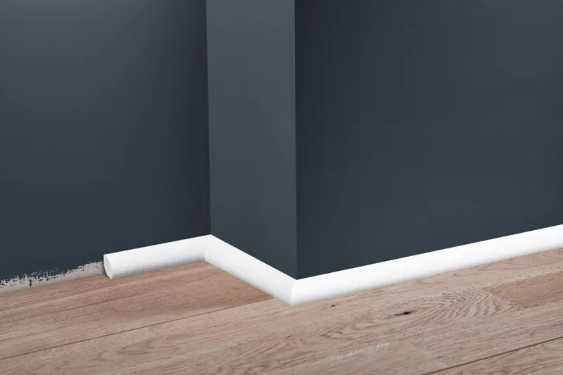 Fodpanel 244 cm Hvid Mat Polystyren