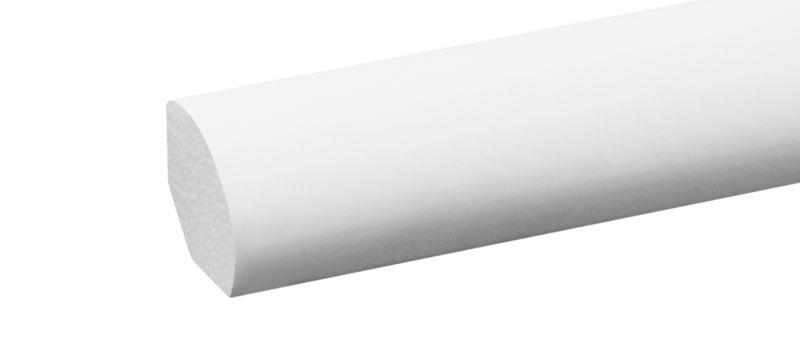 Fodpanel 244 cm Hvid Mat Polystyren