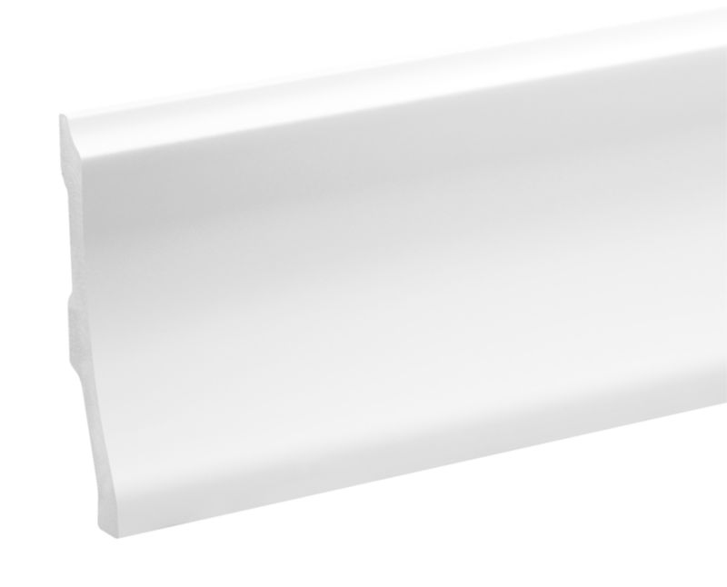 Fodpanel 244x11,9 cm Hvid Blank