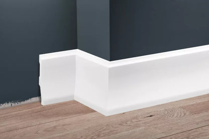 Fodpanel 244x11,9 cm Hvid Blank