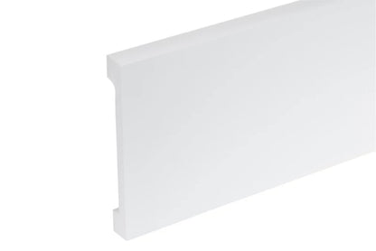 Fodpanel 244x11,9x1,6 cm Mat Hvid