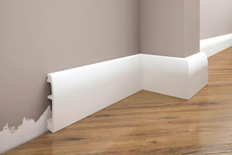 Fodpanel 244x6,9x1,4 cm Champagne Børstet Glans