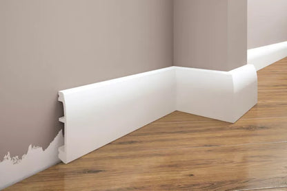 Fodpanel 244x6,9x1,4 cm Champagne Børstet Glans