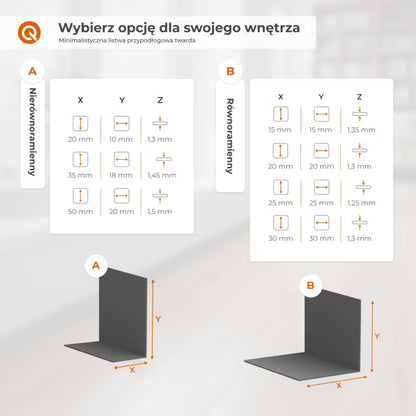 Fodpanel 30x30 mm 200 cm Sort Selvklæbende