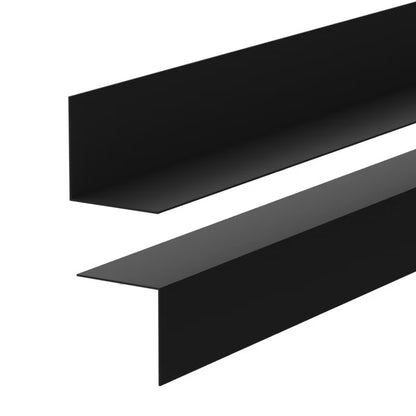 Fodpanel 50x20 mm 200 cm Sort Hård PVC