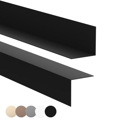 Fodpanel 50x20 mm 200 cm Sort Hård PVC