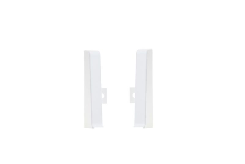 Fodpanel 60x20 mm Hvid Mat RAL9003 2 stk.