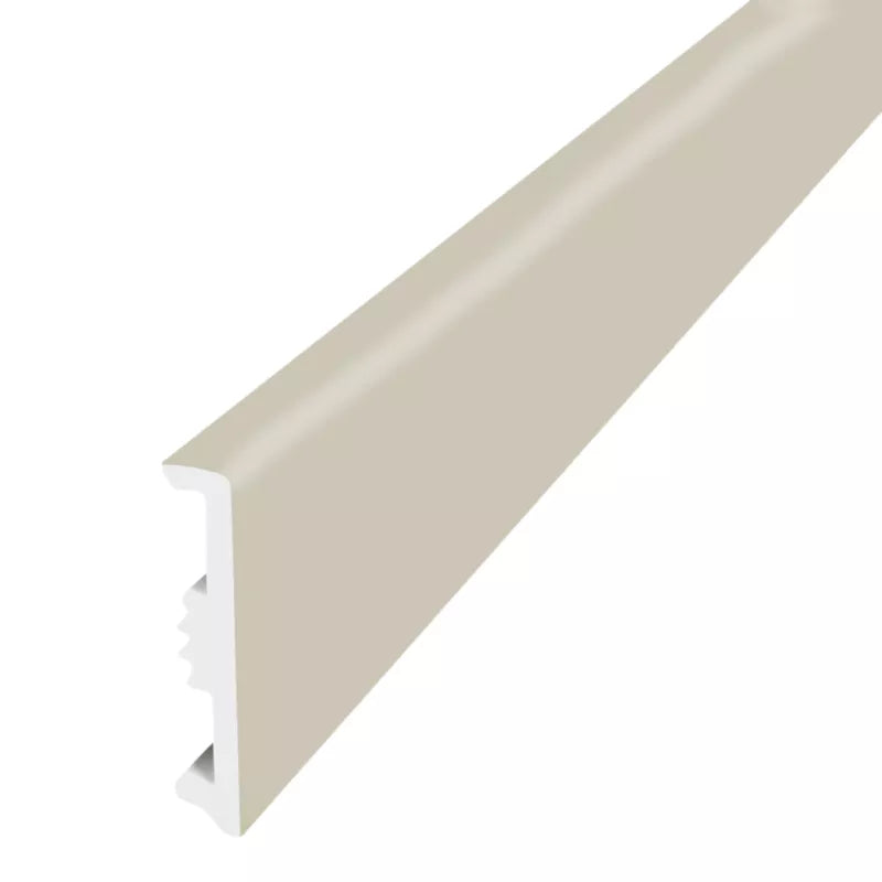 Fodpanel 80 mm Hvid Træeffekt 220 cm
