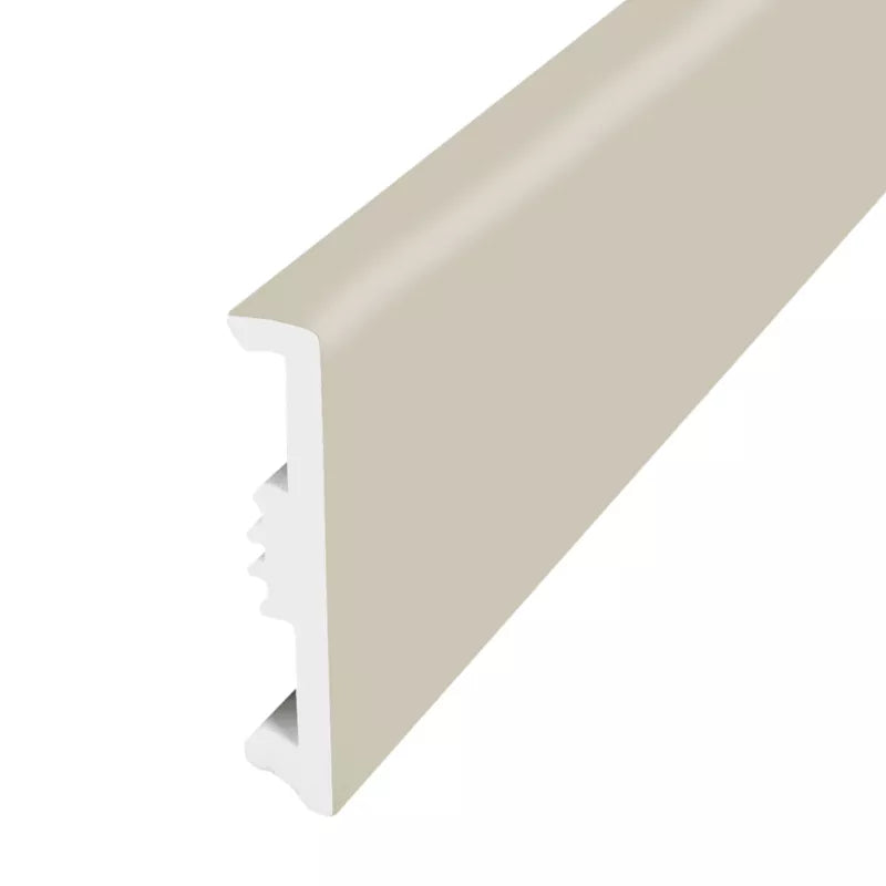Fodpanel 80 mm Hvid Træeffekt 220 cm