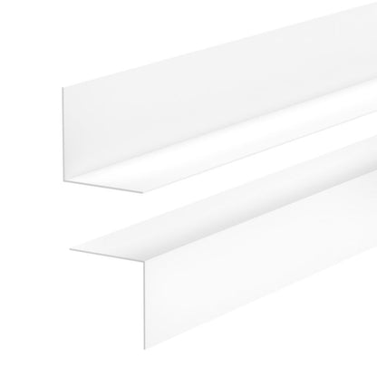 Fodpanel Hård PVC 20x20 mm 200 cm Hvid