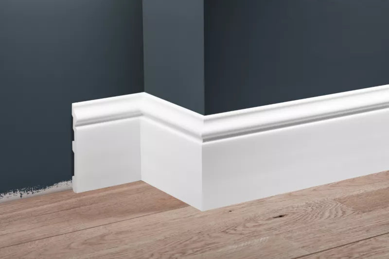 Fodpanel HDPS 244x11,7x1,45 cm Hvid Mat