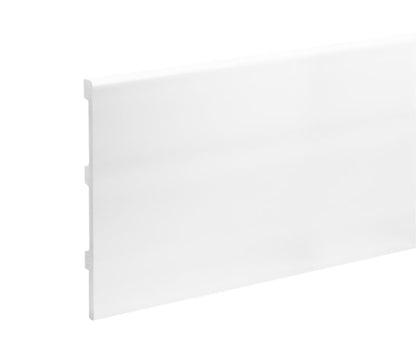 Fodpanel i Hvid Højglans Polystyren 244 x 19,5 cm