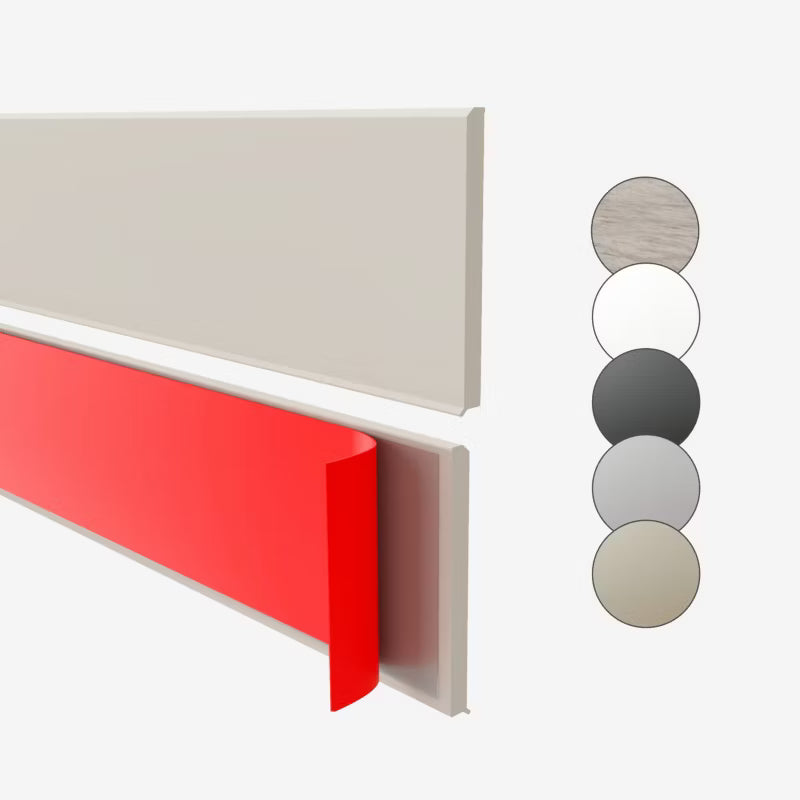 Fodpanel PVC 100 mm x 10 m Beige
