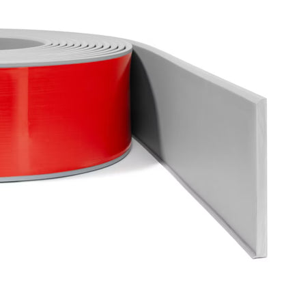 Fodpanel PVC 100 mm 10 m Grå Selvklæbende