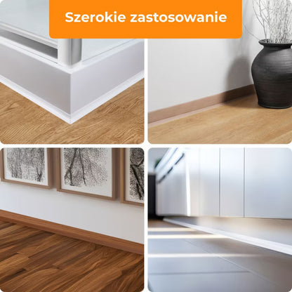 Fodpanel PVC 32x23 mm Selvklæbende 10 m Eg