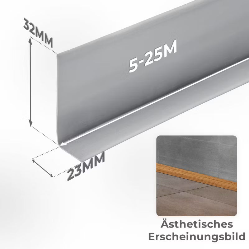Fodpanel PVC 32x23 mm Selvklæbende Mørk Birk 15 m