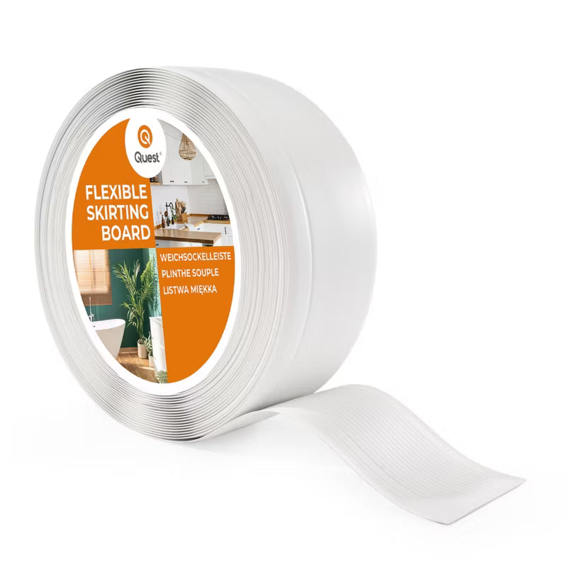Fodpanel 70x20 mm 1 m Hvid