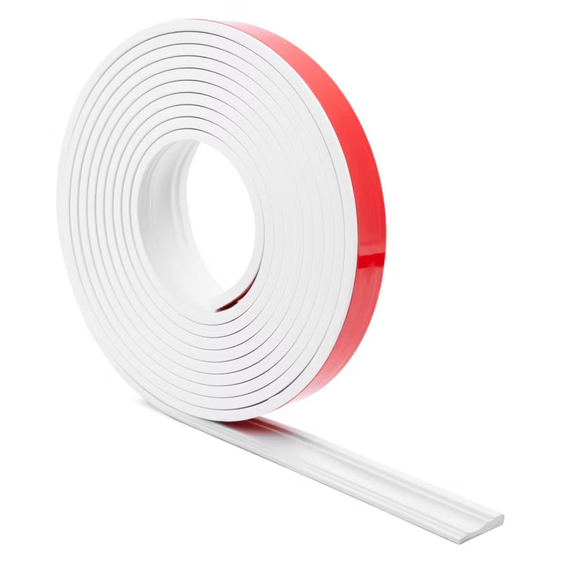 Fodpanel PVC Selvklæbende 32 mm Hvid 5 m