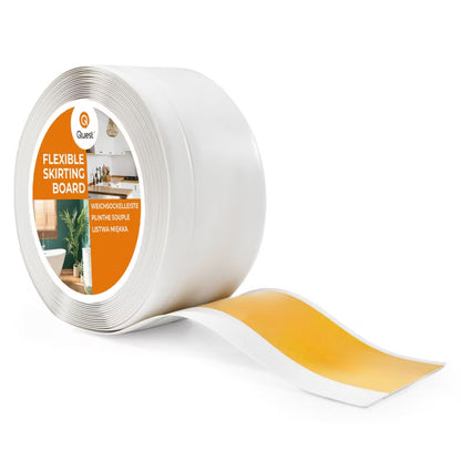 Fodpanel Selvklæbende PVC 100x25 mm 1 m Hvid