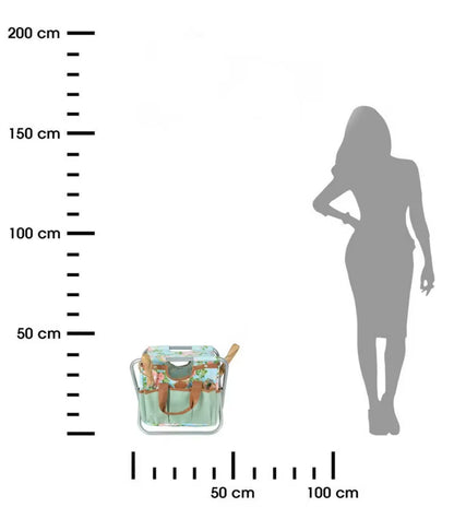 Foldbar Havestol 40x27,3x34 cm Flerfarvet med Taske