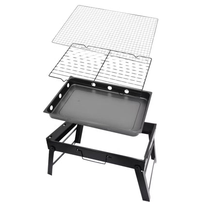 Foldbar Kulgrill 43x29x23 cm Sort