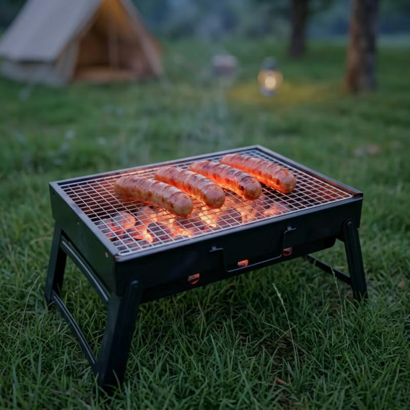 Foldbar Kulgrill 43x29x23 cm Sort