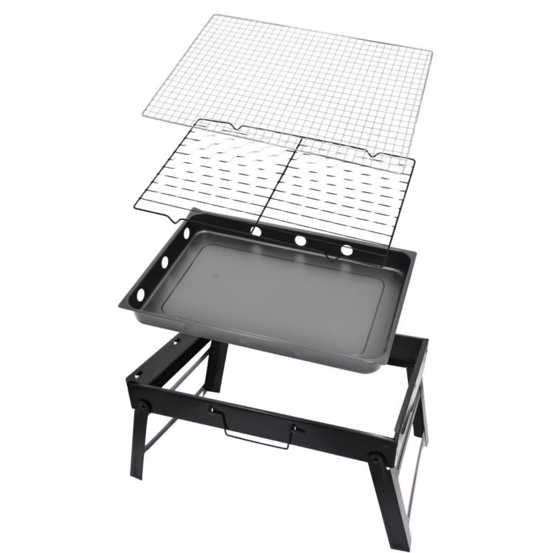 Foldbar Kulgrill 43x29x23 cm Sort