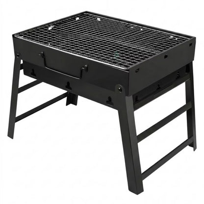 Foldbar Kulgrill Kuffert 40x28 cm Sort Stål