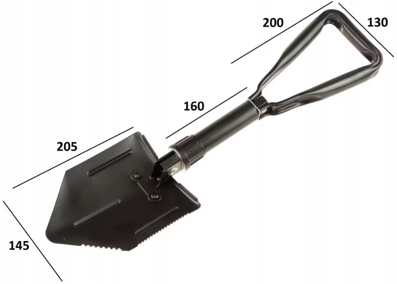 Foldeskovl 58 cm Sort Metal