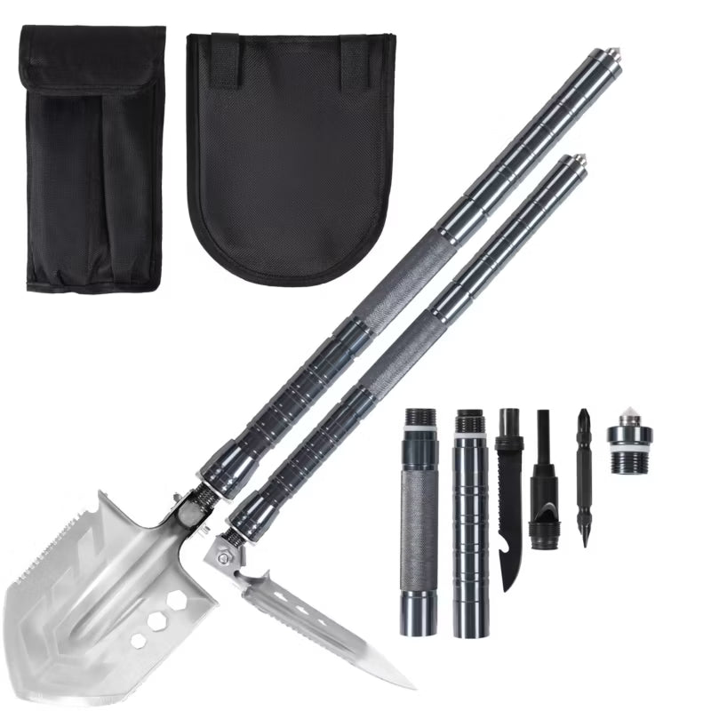 Foldeskovl Survival 15-i-1 76 cm Grafit Grå