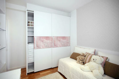 Tulup dekorationsfolie til skuffer Rosa marmor 100x50