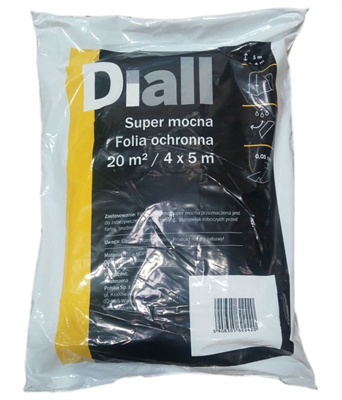 Diall super stærk folie 4 x 5 m 0,05 mm