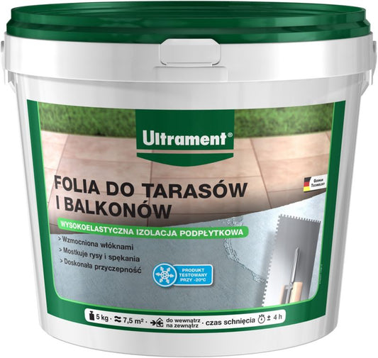 Ultrament isoleringsfolie til terrasser og altaner 5 kg