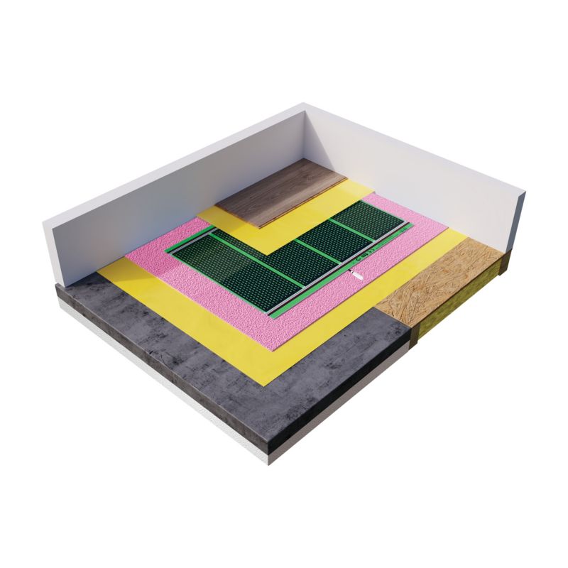 Varmefolie til gulvpaneler HD-G 140 W/m² 50 cm sæt 2 m²