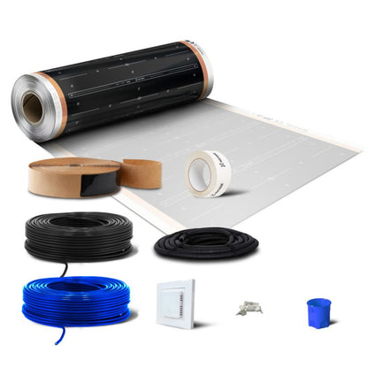 Varmefolie Sæt 8,0 m² med Termostat