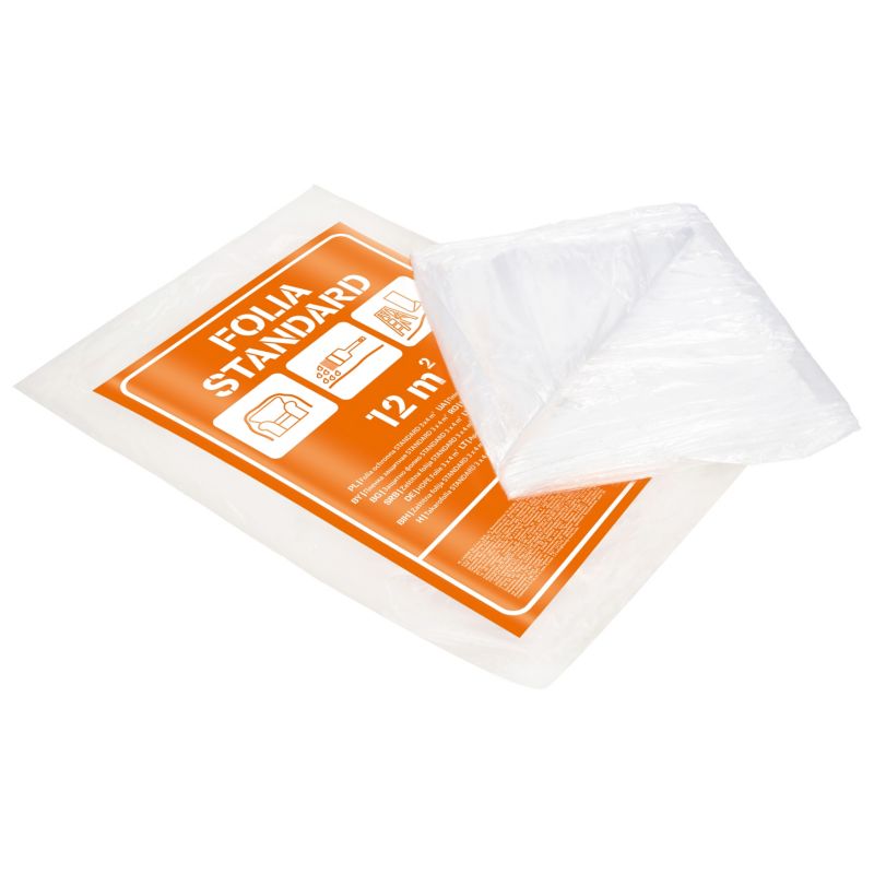 HDPE beskyttelsesfolie 3 x 4 m tynd