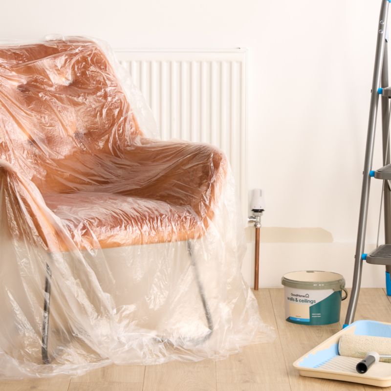 Tynd OPP-beskyttelsesfolie 4 x 5 m