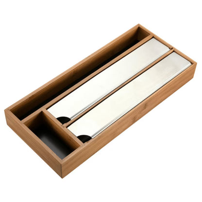 Foliadispenser Bambus 42 cm Mørkebrun