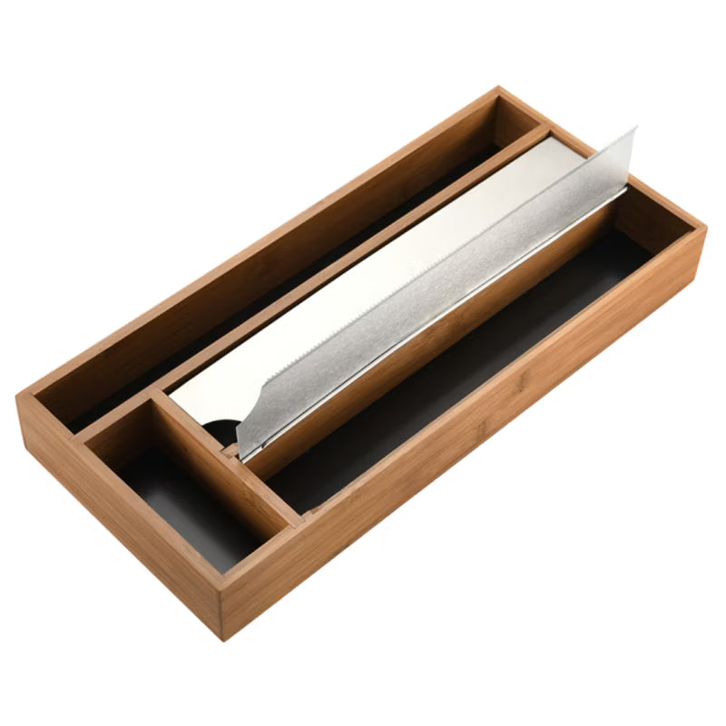 Foliadispenser Bambus 42 cm Mørkebrun