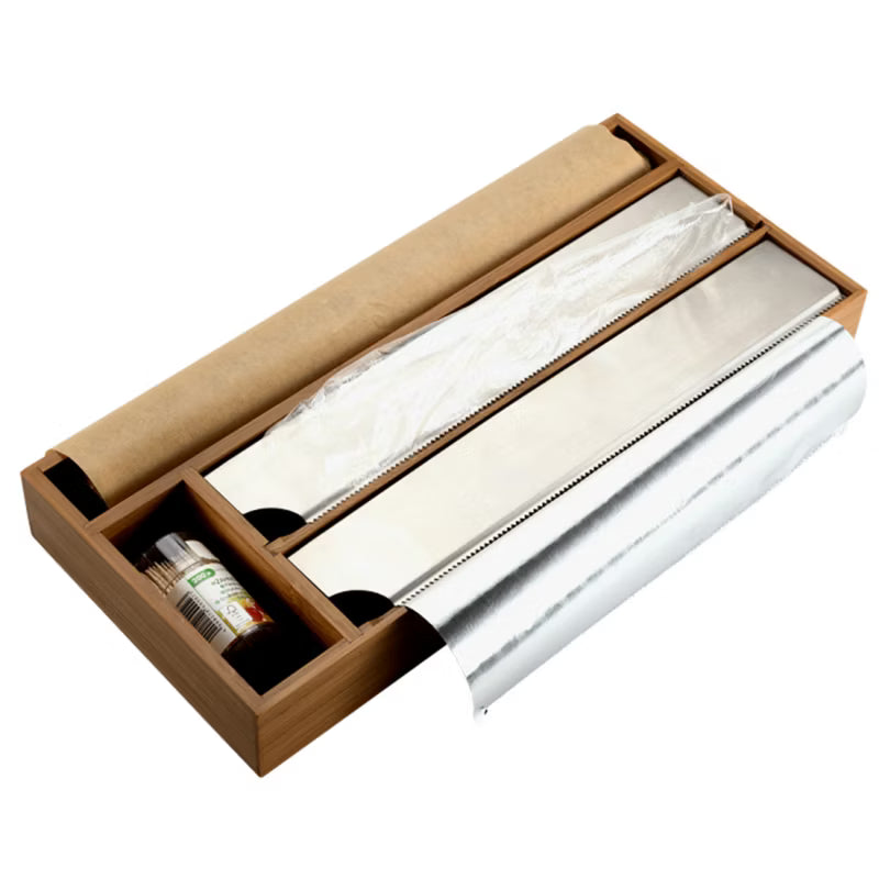 Foliadispenser Bambus 42 cm Mørkebrun