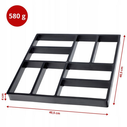 Form til betonfliser KADAX – solid 40x40x4 cm til havegang