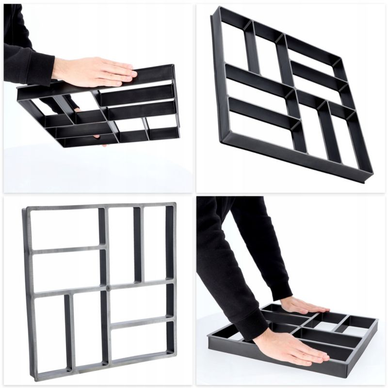 Form til betonfliser KADAX – solid 40x40x4 cm til havegang