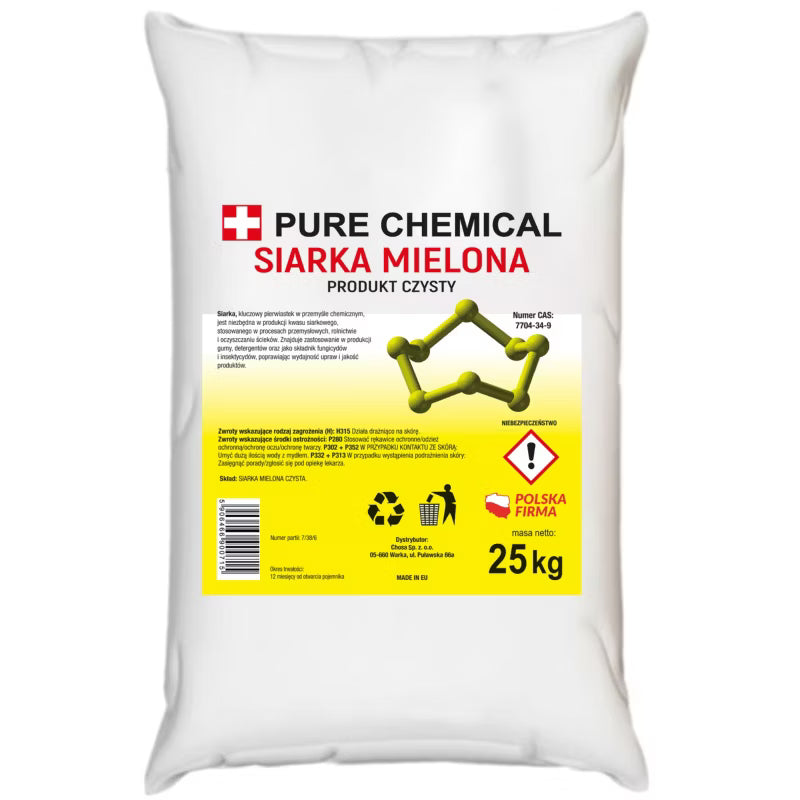 Formalet Svovl Pulver 25 kg Gul | 5906466900715